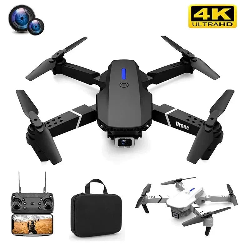 E88 Pro Foldable Quadcopter Drone - WIFI FPV, HD 4K Camera, Altitude Hold - Globaluniversal