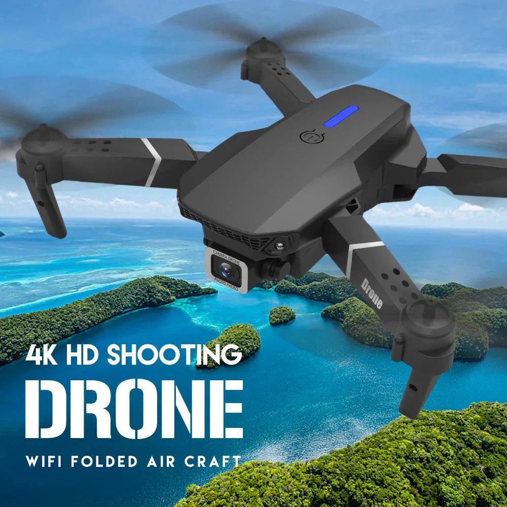 E88 Pro Foldable Quadcopter Drone - WIFI FPV, HD 4K Camera, Altitude Hold - Globaluniversal