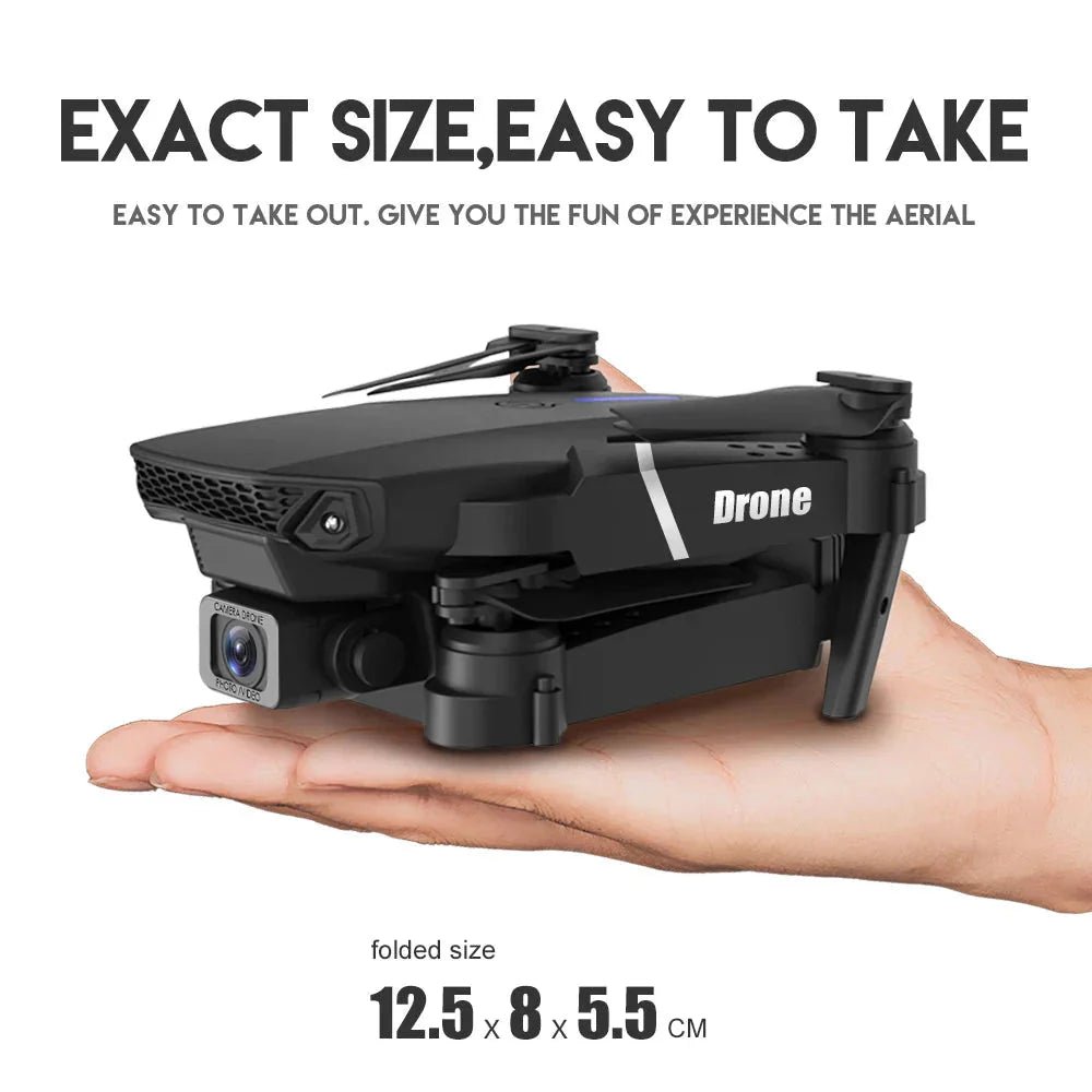 E88 Pro Foldable Quadcopter Drone - WIFI FPV, HD 4K Camera, Altitude Hold - Globaluniversal