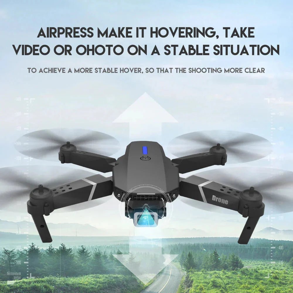 E88 Pro Foldable Quadcopter Drone - WIFI FPV, HD 4K Camera, Altitude Hold - Globaluniversal