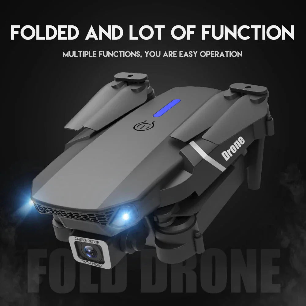 E88 Pro Foldable Quadcopter Drone - WIFI FPV, HD 4K Camera, Altitude Hold - Globaluniversal