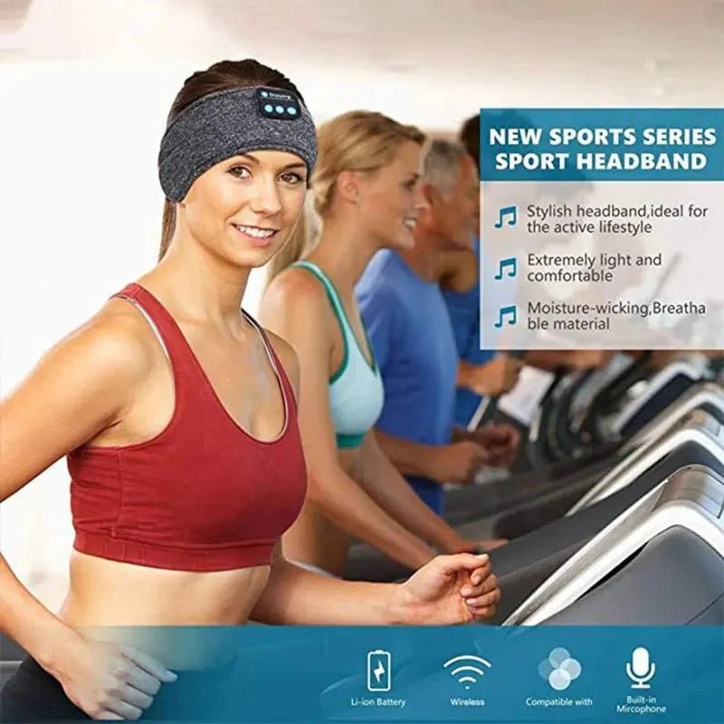Bluetooth Sleep Headband – Wireless Headphones, Built - In Speakers, Comfortable Fabric, 10 - Hour Battery Life - Globaluniversal