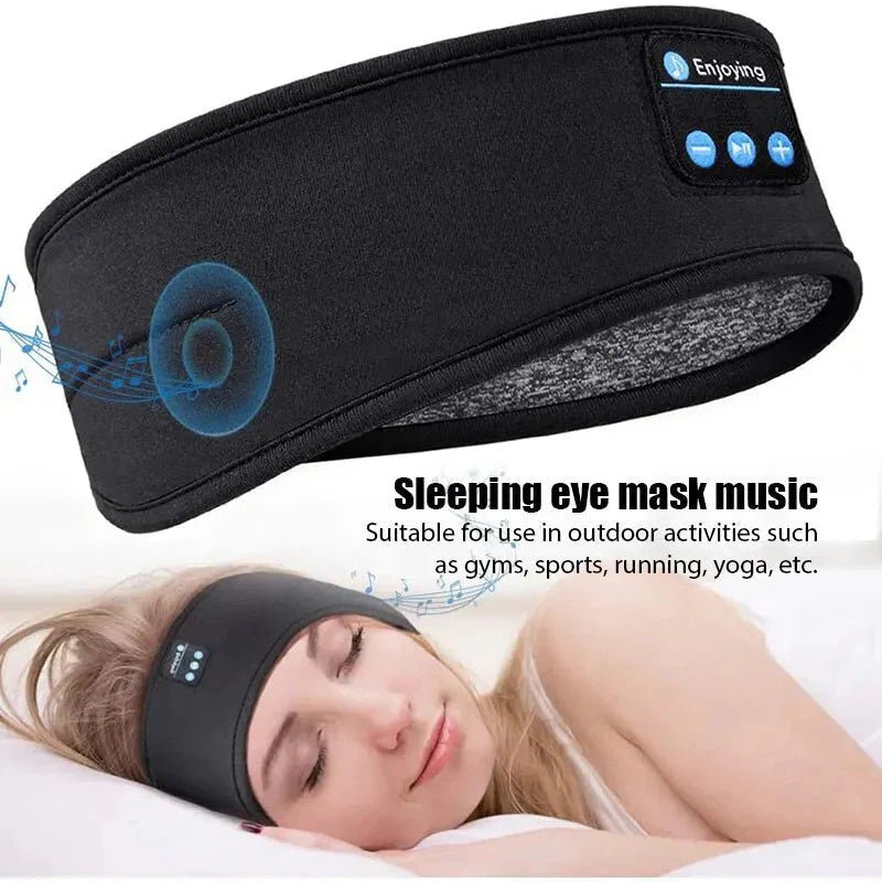 Bluetooth Sleep Headband – Wireless Headphones, Built - In Speakers, Comfortable Fabric, 10 - Hour Battery Life - Globaluniversal