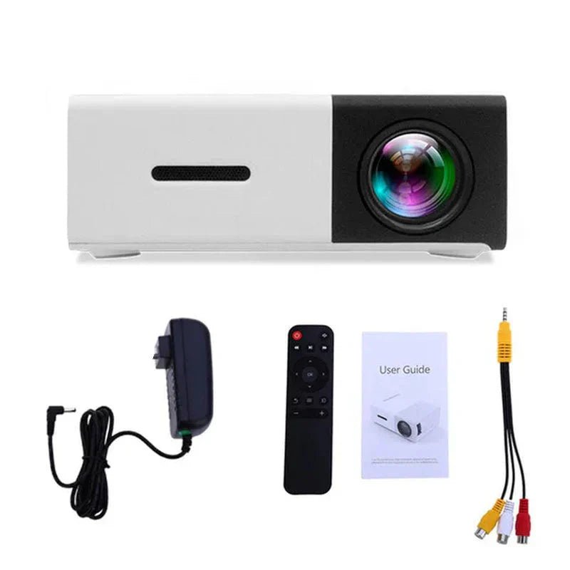 Mini Projector – 1080P Full HD Support, Portable LED Projector, 4K Video Playback, Multiple Connectivity Options - Globaluniversal
