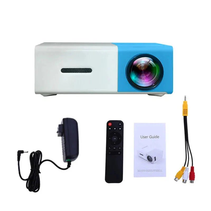 Mini Projector – 1080P Full HD Support, Portable LED Projector, 4K Video Playback, Multiple Connectivity Options - Globaluniversal